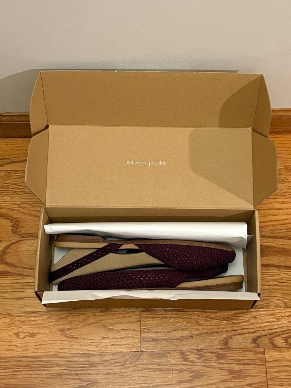 Rothy's The Almond Slingback Plum Mesh, NEW with Box, Women's size 9 - Picture 2 of 2